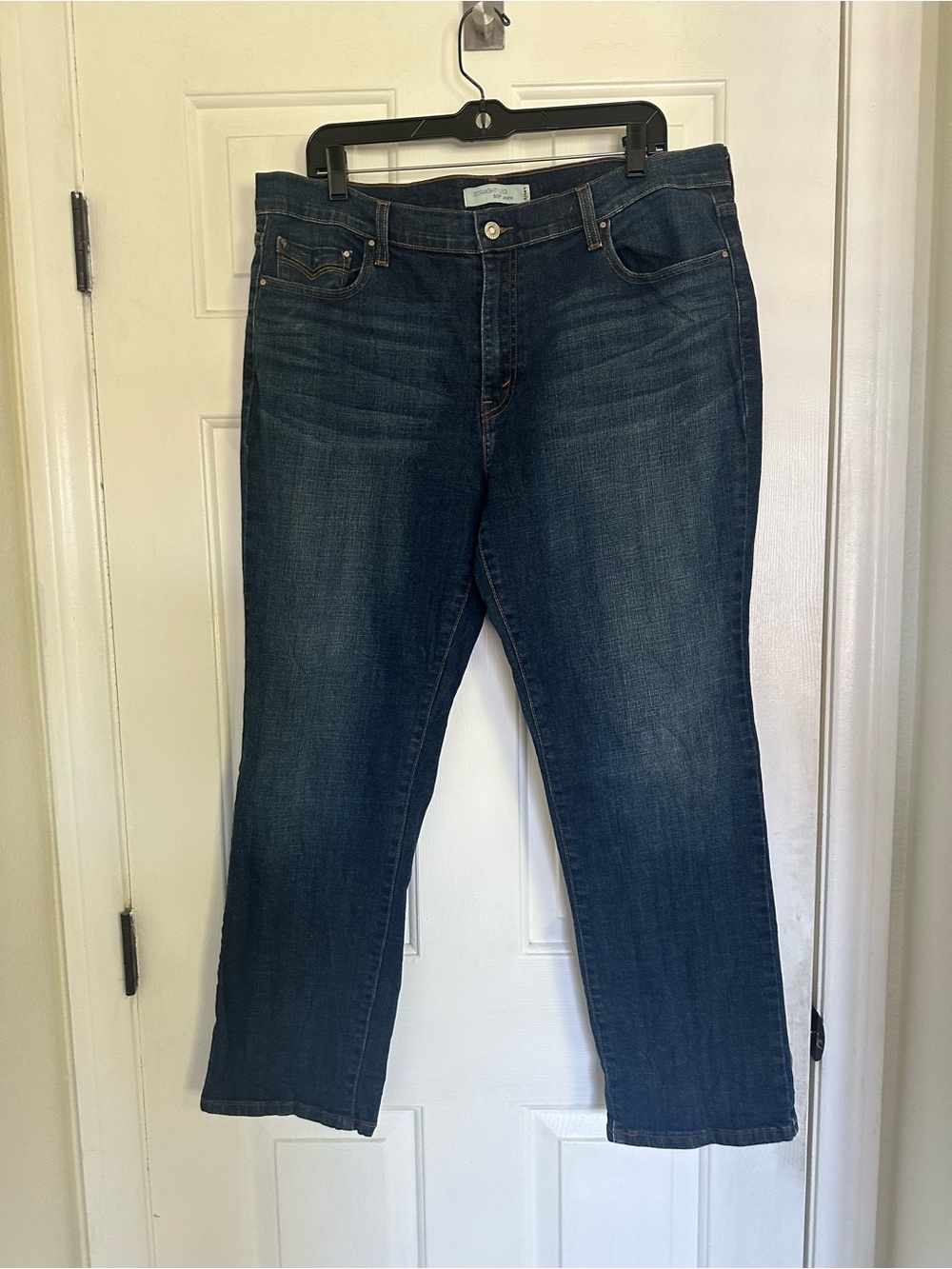 Levi's 505 Straight Leg Denim - Dark Indigo Sz 16 s/c